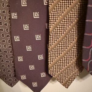Giorgio Armani Cravatte Men's Silk Tie Necktie Multicolor Made in Italy Six ties